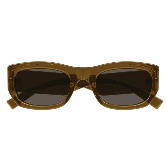 NEW SL713 003 SAINT LAURENT BROWN SUNGLASSES WOMEN EYEWEAR SL 713 003 - Picture 4 of 5